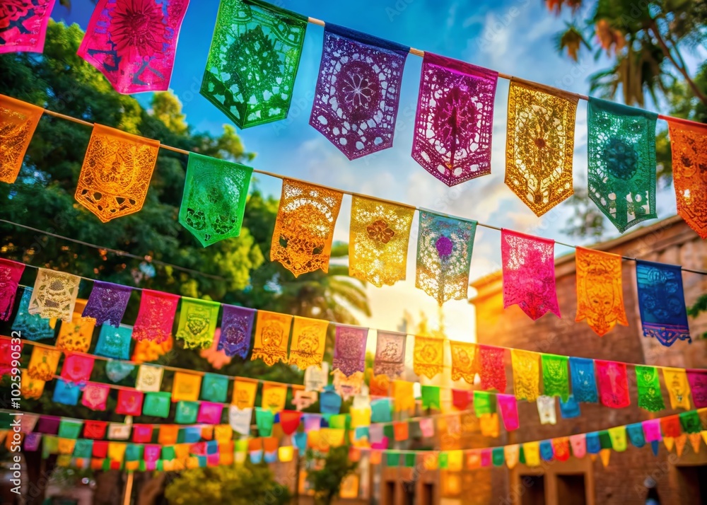 Papel Picado Banner Decoration for Celebrations Papel Picado Banner Decoration for Celebrations