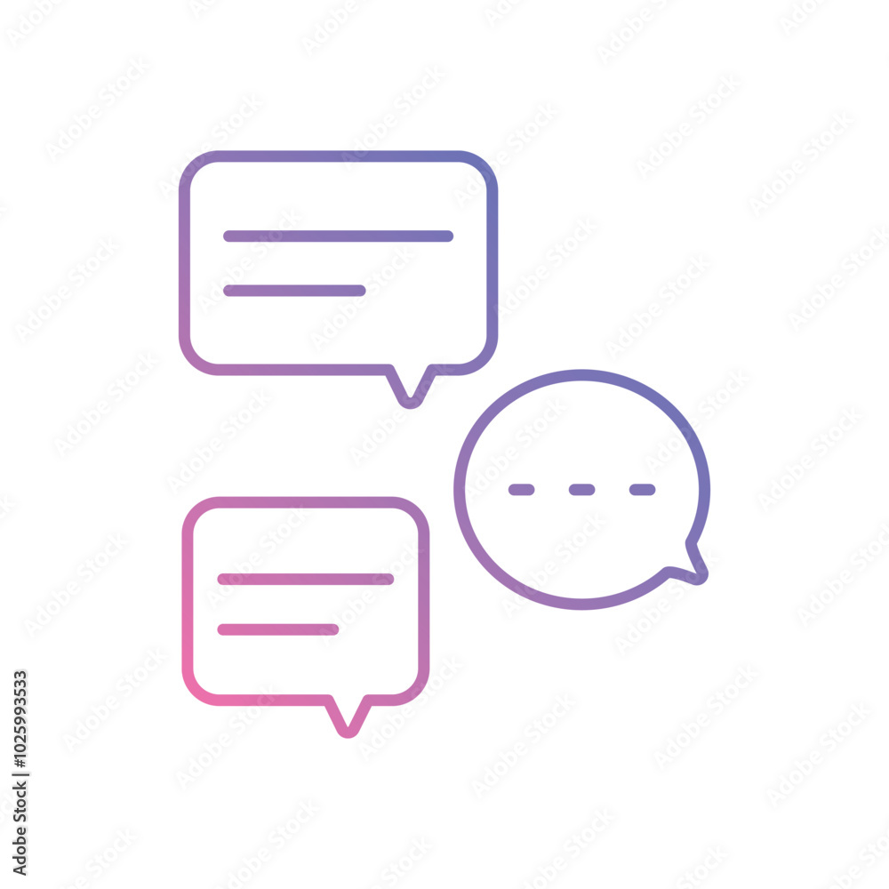 Chat vector icons stock illustration Chat vector icons stock illustration