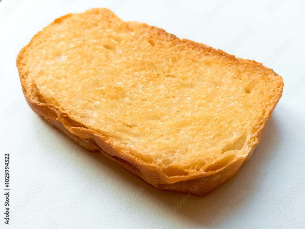 Crunchy Rusks or toasts isolated on white background Crunchy Rusks or toasts isolated on white background