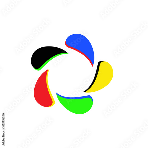 Monogram logo mark art design