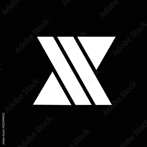 Monogram logo mark art design