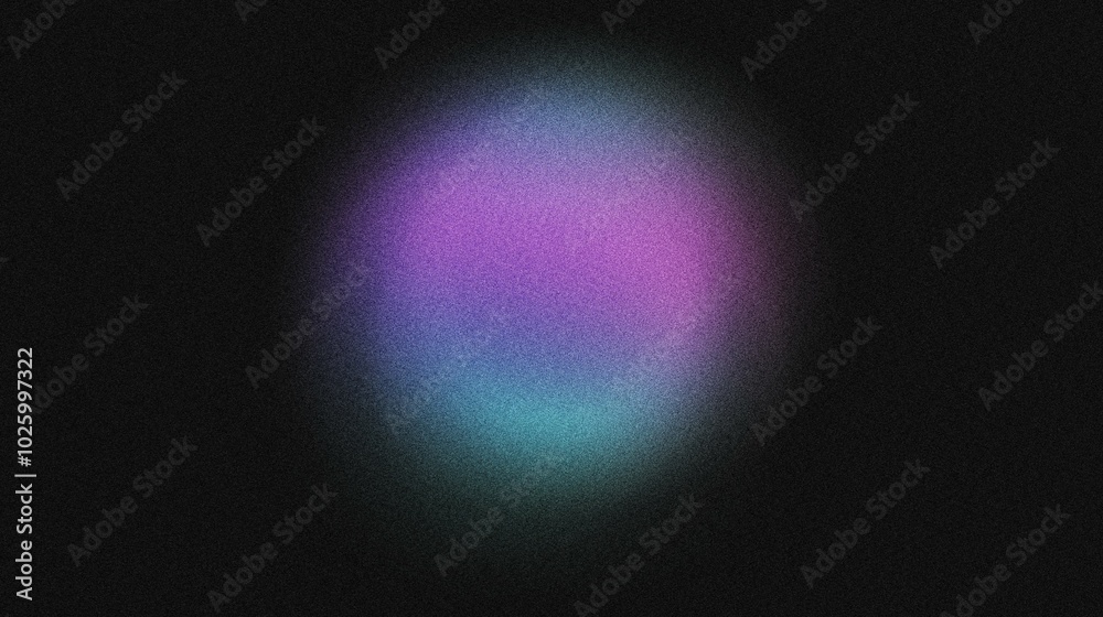 A gradient circle in the center of the image, blending from mint green to royal purple, noise texture effect A gradient circle in the center of the image, blending from mint green to royal purple, noise texture effect