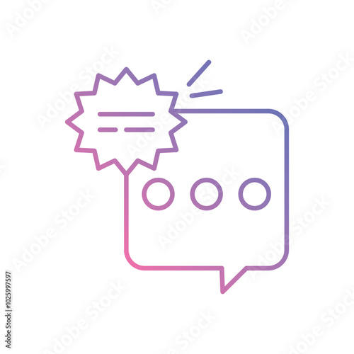 Chat Message vector icons stock illustration