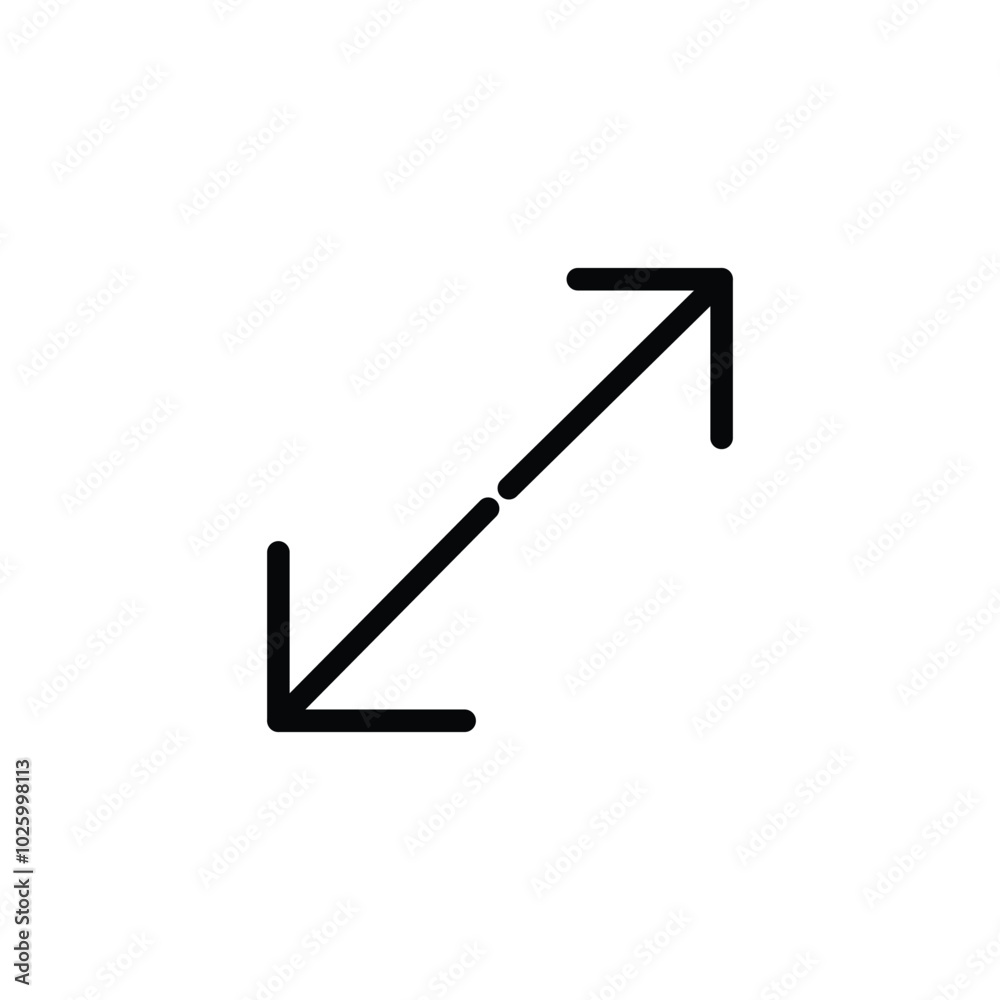 Zoom in linear icon. Full screen mode. Enlarge and expand. User interface arrows. Web design element. Thin line illustration. Contour symbol. Vector outline Zoom in linear icon. Full screen mode. Enlarge and expand. User interface arrows. Web design element. Thin line illustration. Contour symbol. Vector outline