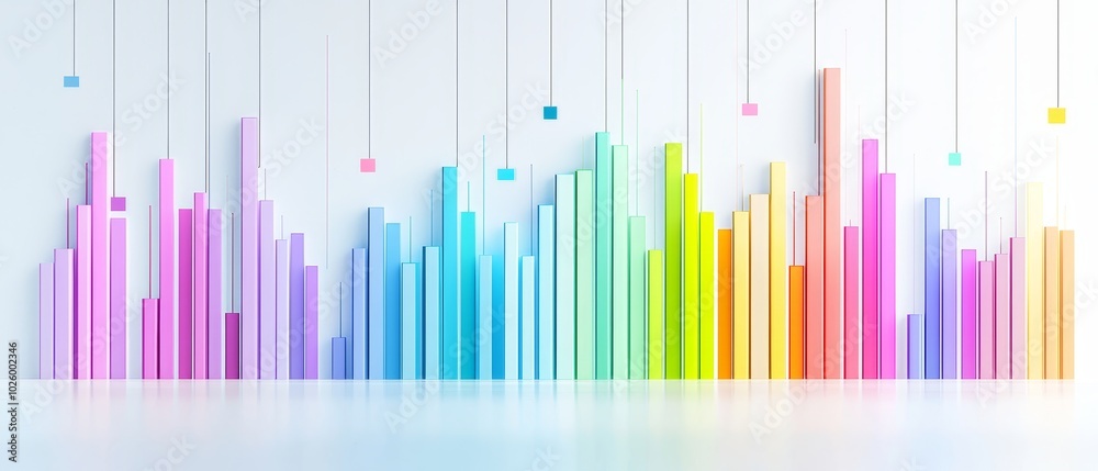 Obraz premium Colorful Flat Design Project Timeline Visual