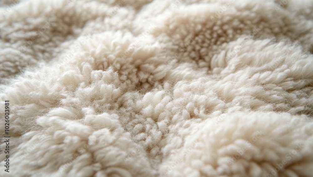Close-up of the fluffy, plush texture on an extremely soft and comfortable pet bed made from luxurious Close-up of the fluffy, plush texture on an extremely soft and comfortable pet bed made from luxurious
