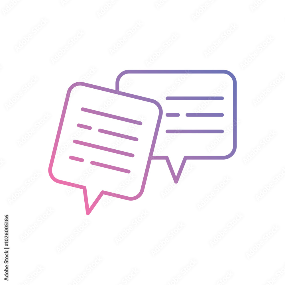 Chat vector icons stock illustration