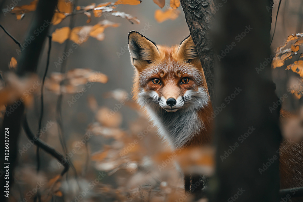 Fototapeta premium Beautiful animal in natural habitat made with generative AI technology