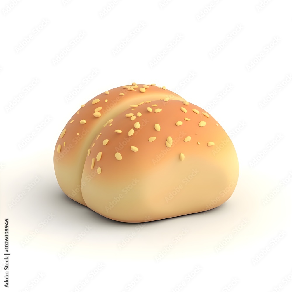 Bun with sesame Emoji Bun with sesame Emoji