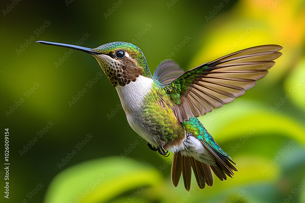 Obraz premium a hummingbird flying in the air