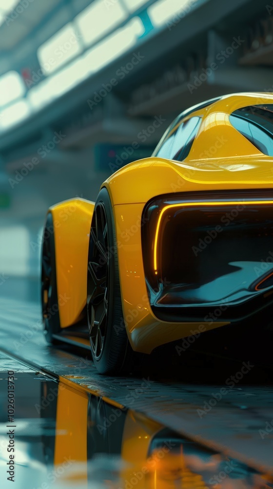 Create an electrifying 3D model of an electric car, showcasing its sleek design and ecofriendly features Create an electrifying 3D model of an electric car, showcasing its sleek design and ecofriendly features