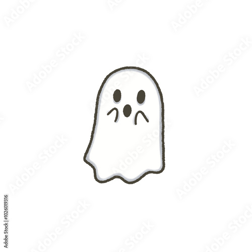 Wallpaper Mural scary halloween cute white ghost Torontodigital.ca