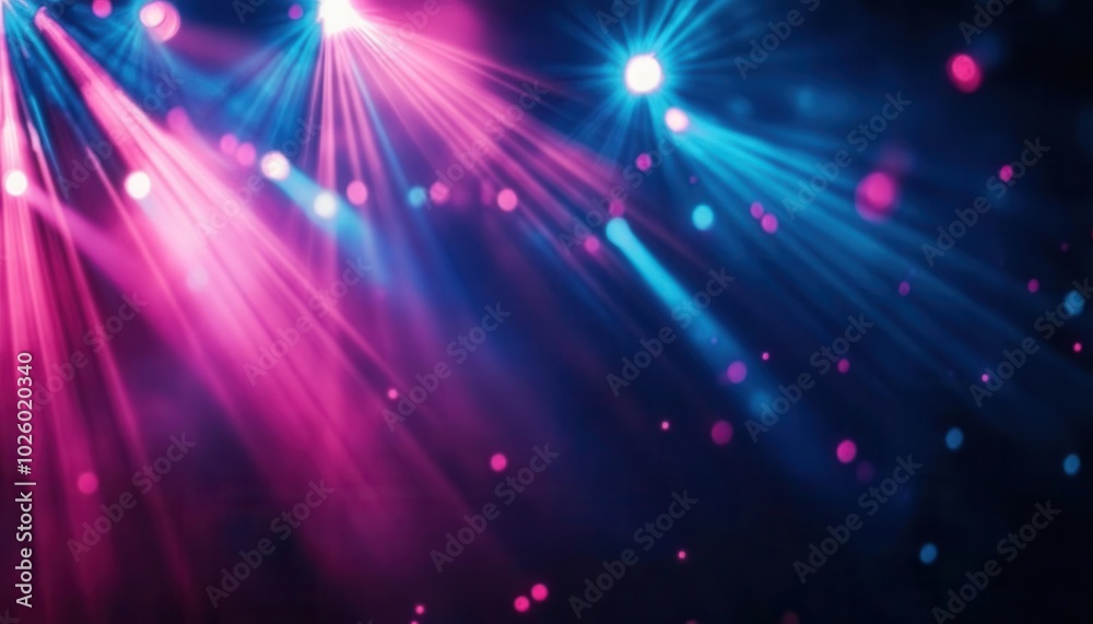 Abstract blue and pink Stage lights background