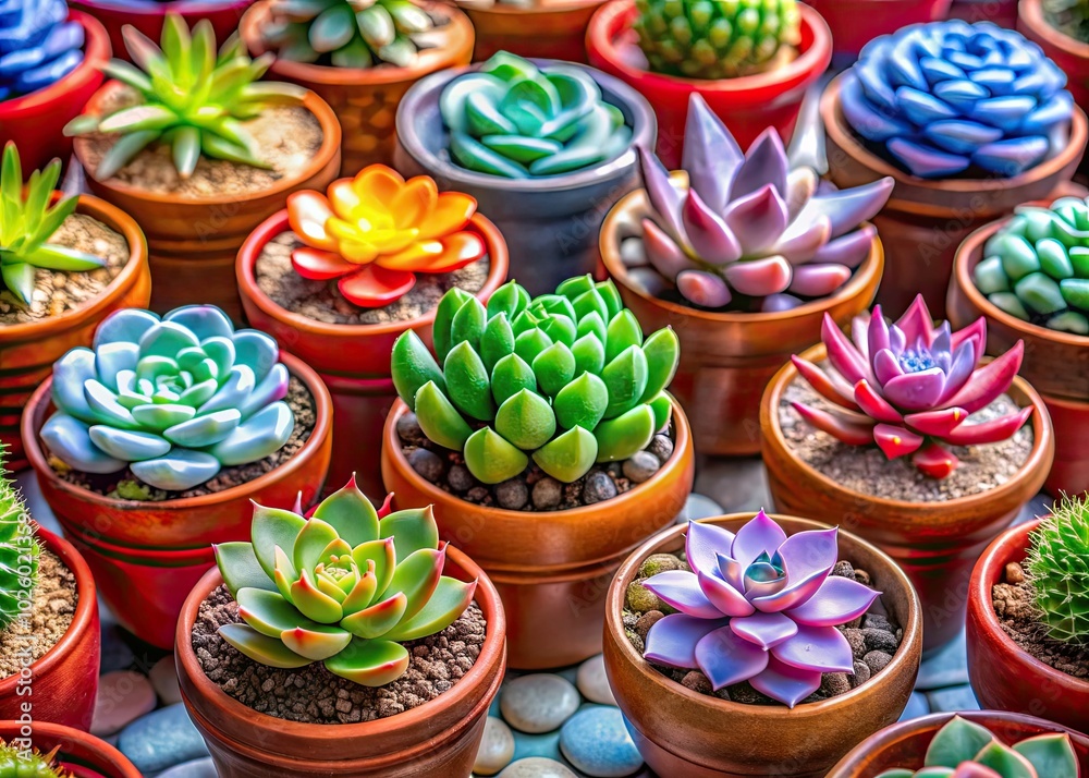 Delicate miniature succulents in stylish pots enhance indoor gardens, adding a vibrant touch to home decor while promoting a serene, welcoming atmosphere. Delicate miniature succulents in stylish pots enhance indoor gardens, adding a vibrant touch to home decor while promoting a serene, welcoming atmosphere.