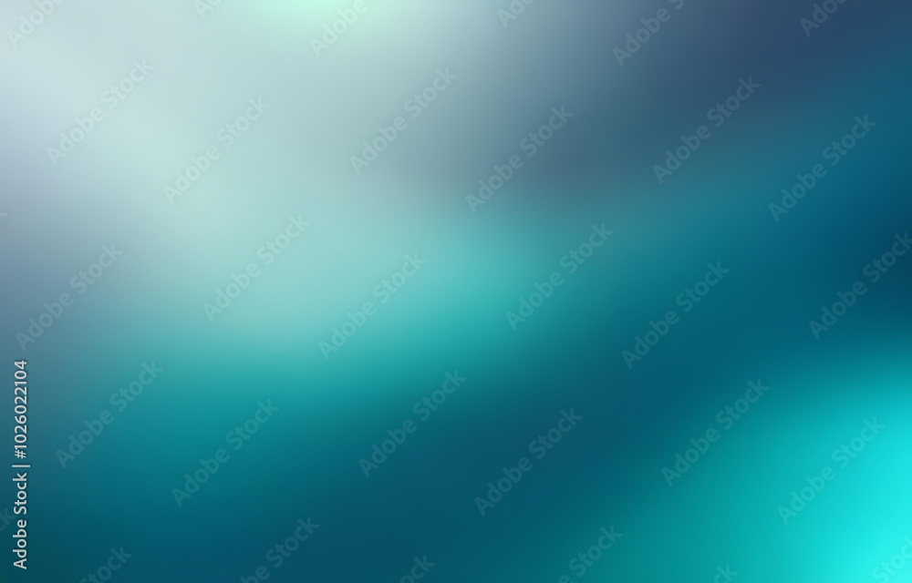 Obraz premium An abstract design with blurred lines and a gradient of blue, teal, and white.