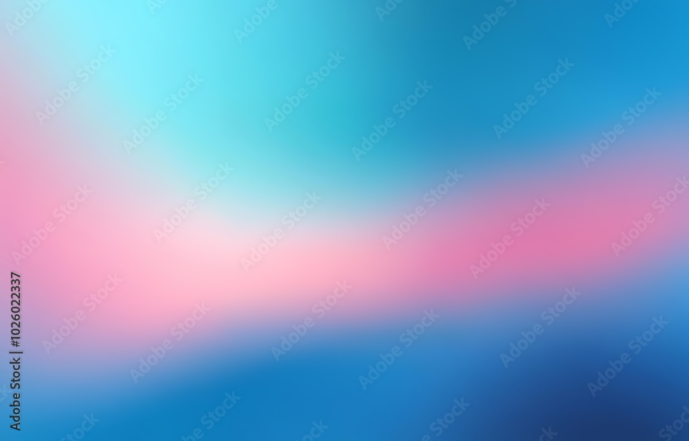 Obraz premium An abstract design with blurred lines and a gradient of blue, teal, and white.