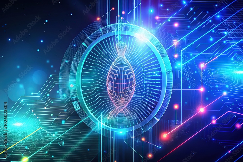 Futuristic HUD Graphic Interface with Fingerprint and DNA Match Infographic in 3D Rendering for Technology and Security Applications Futuristic HUD Graphic Interface with Fingerprint and DNA Match Infographic in 3D Rendering for Technology and Security Applications