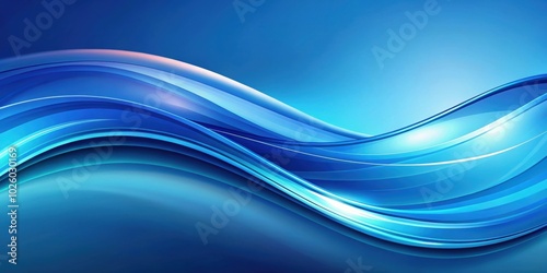 Blue gradient abstract background with smooth flowing shapes and shades of blue , gradient, abstract,background, blue, smooth