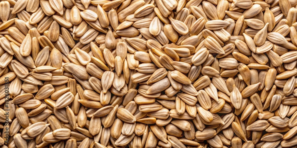 Close-up of fried sunflower seeds with a background of raw seeds, top view, fried, sunflower, seeds, oil, background, close-up Close-up of fried sunflower seeds with a background of raw seeds, top view, fried, sunflower, seeds, oil, background, close-up