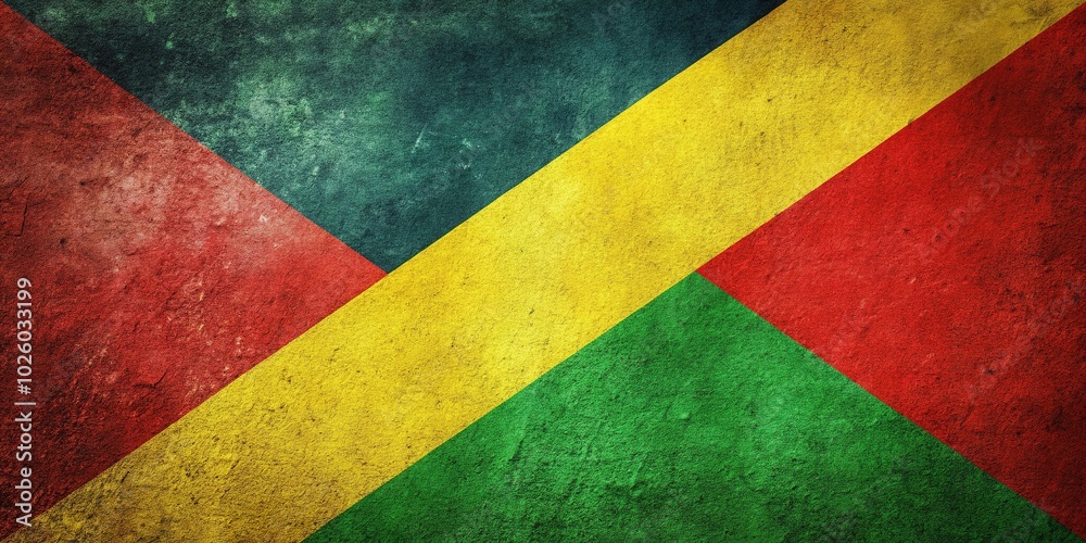National Flags of Germany and Congo-Brazzaville on Grunge Background - Tilt-Shift Photography National Flags of Germany and Congo-Brazzaville on Grunge Background - Tilt-Shift Photography