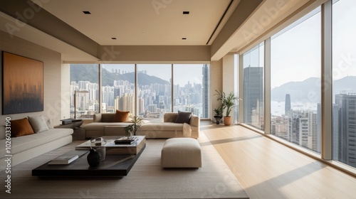 A stylish modern apartment in Hong Kong with a minimalist approach