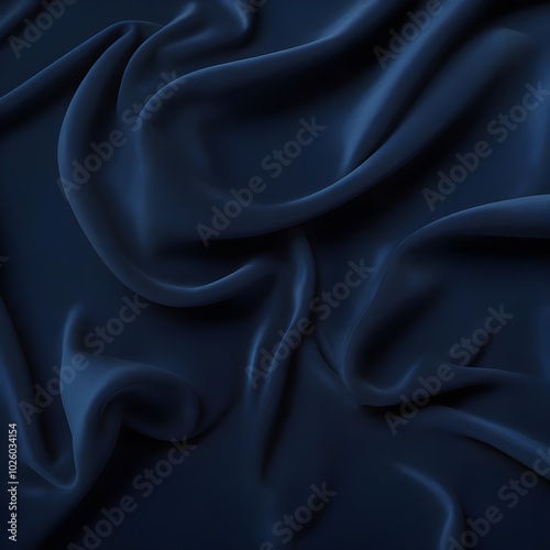 silk fabric background, smooth royal blue velvet with light and shadow variations