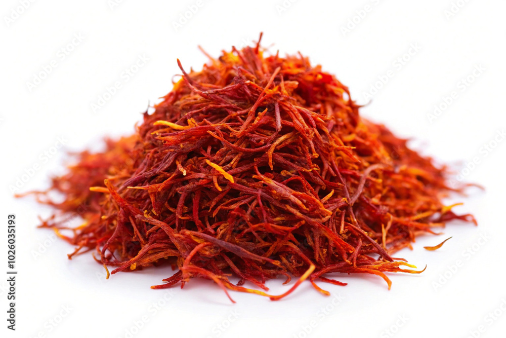 Naklejka premium Saffron,isolated on white background