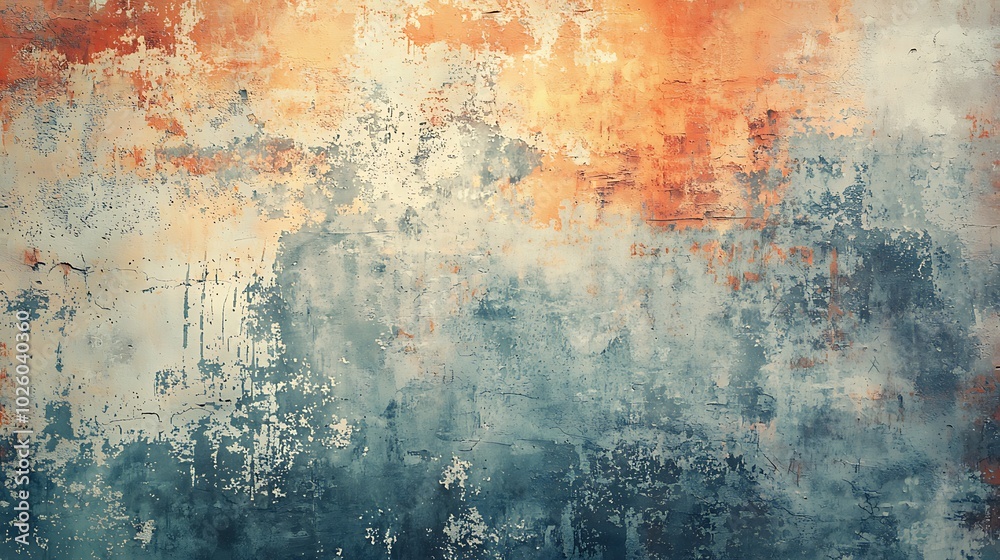 Textured abstract background with warm and cool tones.