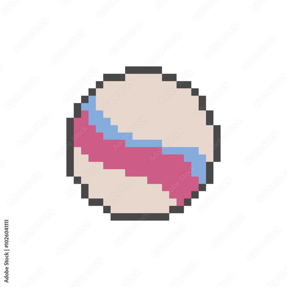 Fototapeta premium glass marbles game pixel art