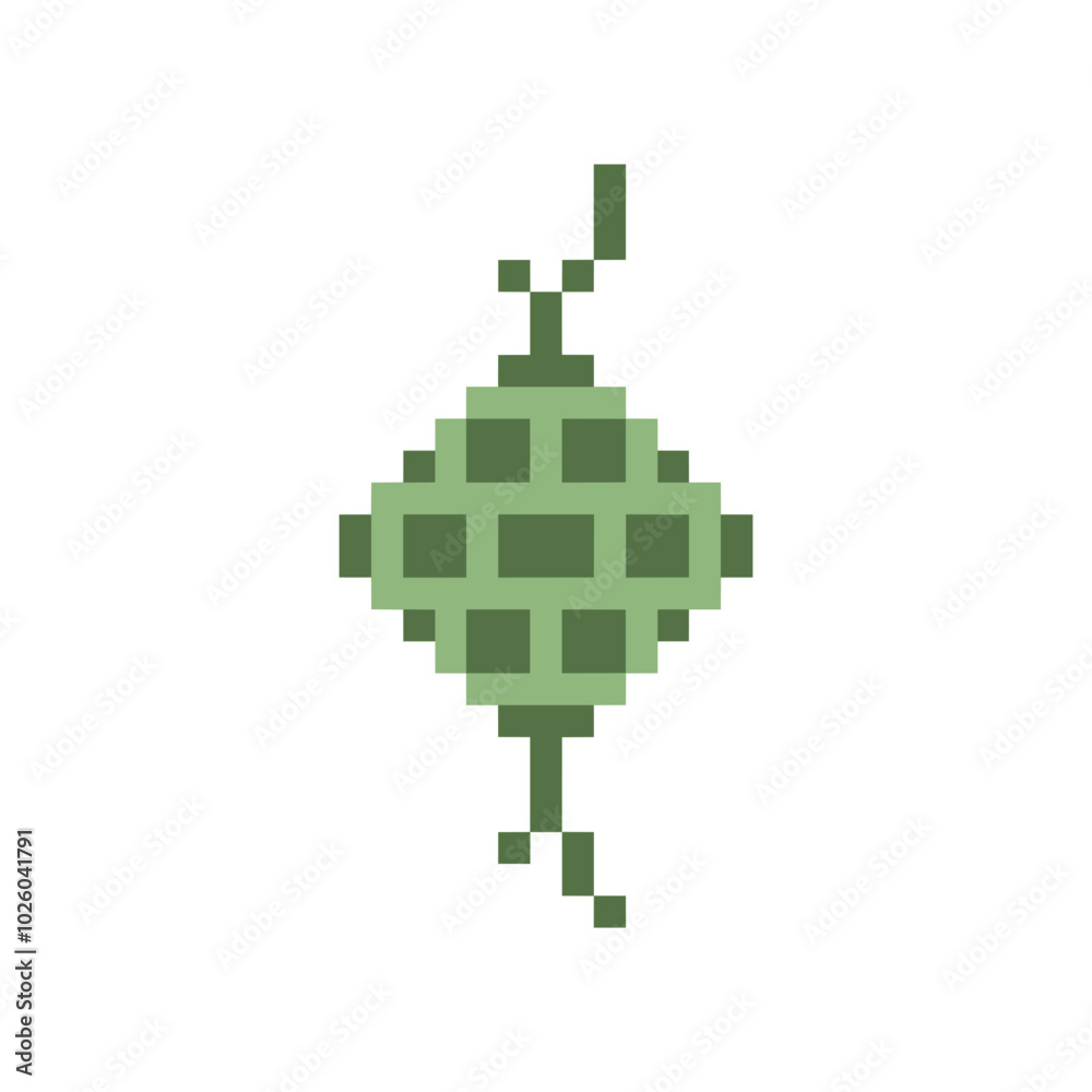 Fototapeta premium ketupat for Eid pixel art