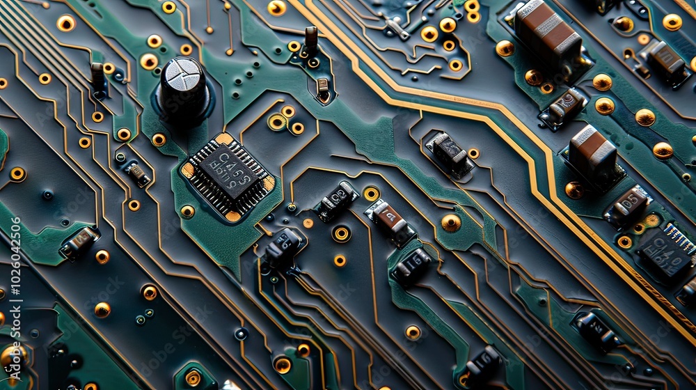 Fototapeta premium Circuit Board Fractal Fusion 