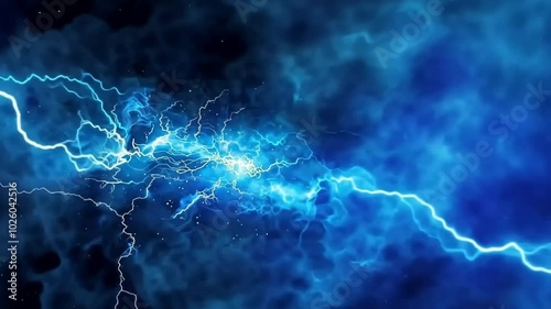 blue lightening dark erie background