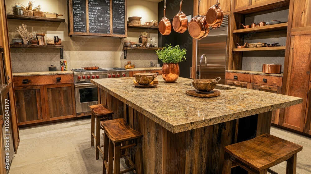 An inviting kitchen incorporating Vietnamese elements An inviting kitchen incorporating Vietnamese elements
