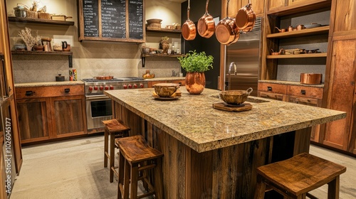 An inviting kitchen incorporating Vietnamese elements