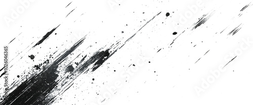 Vector brush splatter background grunge black speckles grunge texture abstract 