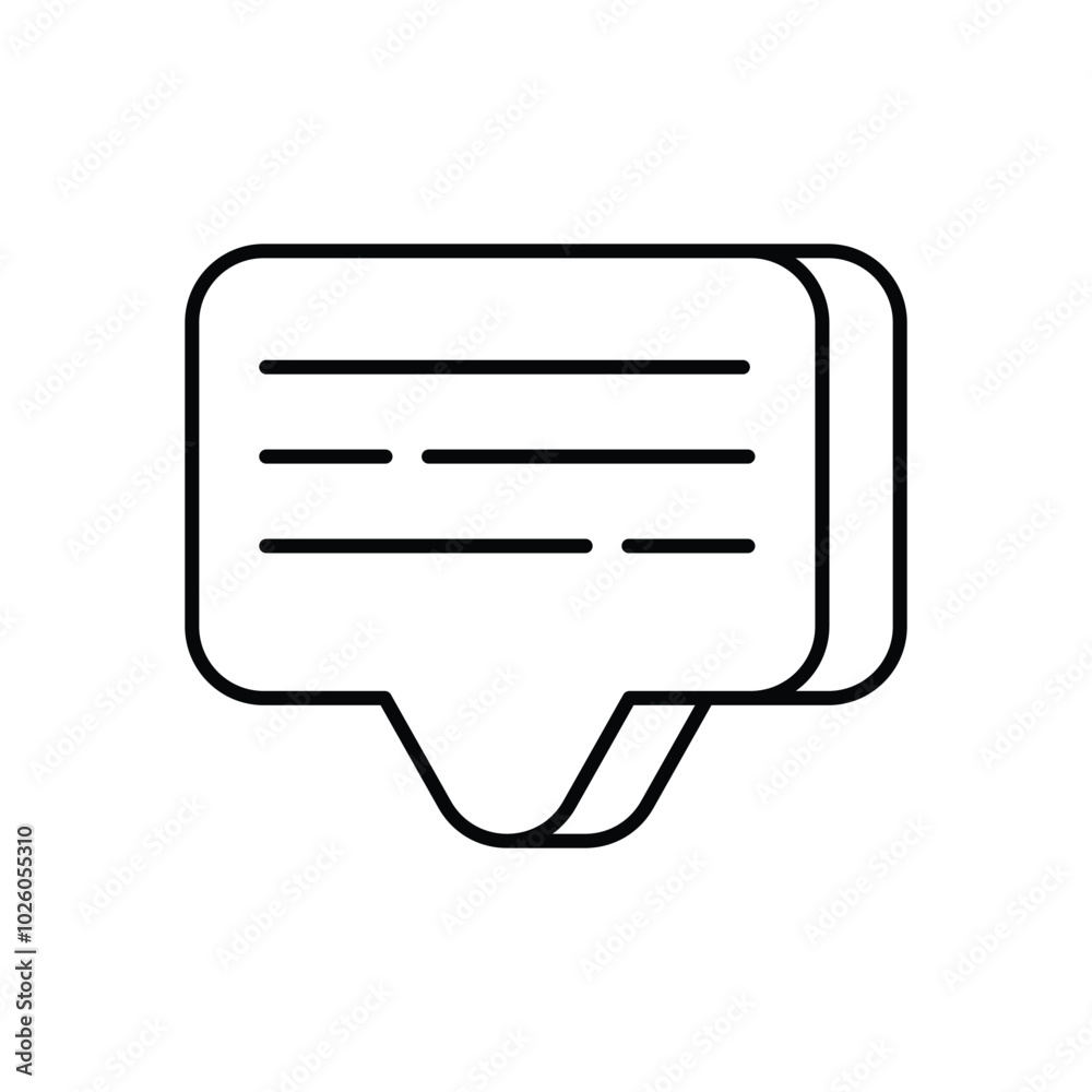 Chat vector icons stock illustration Chat vector icons stock illustration