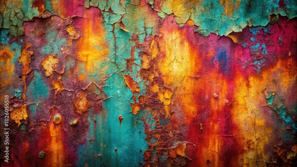 Obraz premium Explore this gritty metal background with scratches and cracks, showcasing a distressed finish, perfect for adding depth and character to your design projects and visual art.