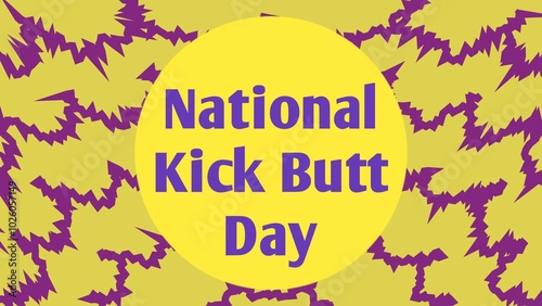 Wallpaper Mural National Kick Butt Day web banner design illustration  Torontodigital.ca