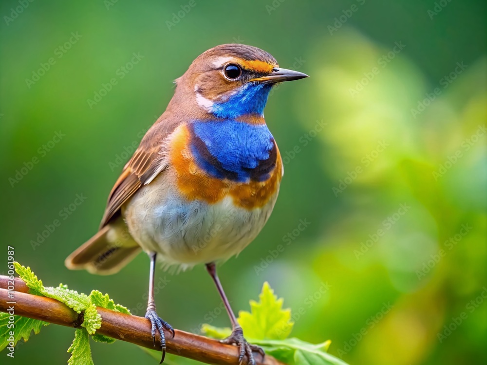 Blue-throated Bird on a Branch: Captivating Portrait Photography of Nature's Beauty Blue-throated Bird on a Branch: Captivating Portrait Photography of Nature's Beauty