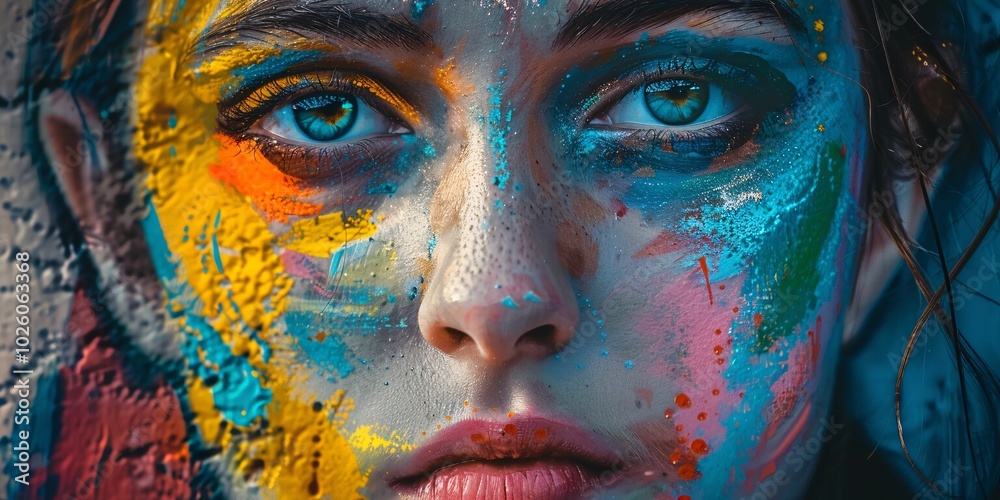 Chromatic Reverie A Girl’s Silent Story, Painted Innocence Her Eyes Hold the World Chromatic Reverie A Girl’s Silent Story, Painted Innocence Her Eyes Hold the World