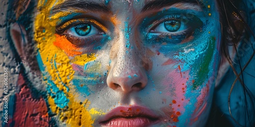 Chromatic Reverie A Girl’s Silent Story, Painted Innocence Her Eyes Hold the World