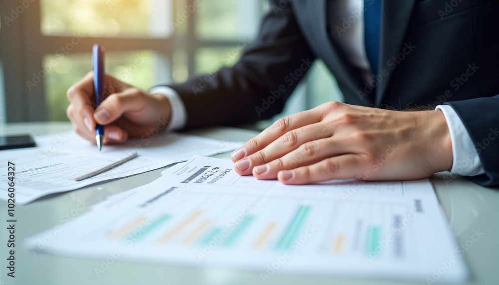 Employee Signing Business Documents Employee Signing Business Documents