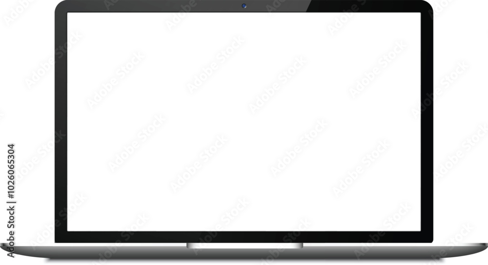 A stylish laptop rests on a clean surface, displaying a blank screen in a contemporary workspace. The design emphasizes simplicity and elegance. A stylish laptop rests on a clean surface, displaying a blank screen in a contemporary workspace. The design emphasizes simplicity and elegance.