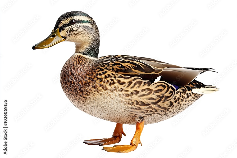 Duck (Cairina moschata) with clipping path Duck (Cairina moschata) with clipping path