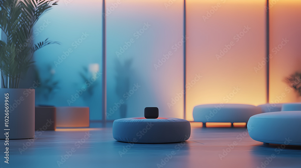 Generative AI, Quiet Relaxation Room in the Office with Soothing Sounds and Soft Lighting
Generative AI, Quiet Relaxation Room in the Office with Soothing Sounds and Soft Lighting