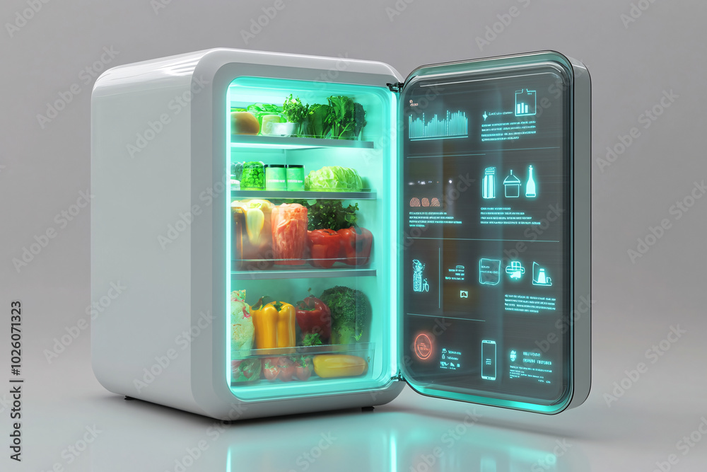 Smart Refrigerator with Digital Display: Modern Kitchen Technology Smart Refrigerator with Digital Display: Modern Kitchen Technology