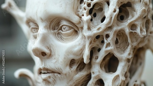 Surreal Bone-Like Sculpture