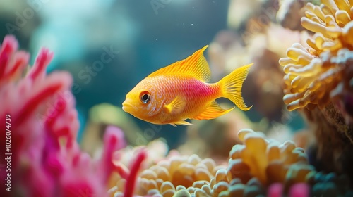 Vibrant Fish Swimming Among Colorful Corals