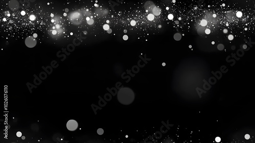 black background with tiny sparkling dots that are white