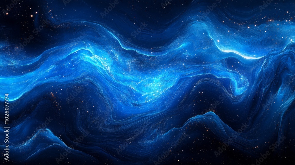 Obraz premium Abstract Cosmic Waves